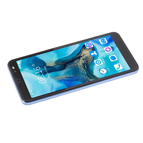 M12 Uitra Smartphone mit 5,45 Zoll HD Full Sn RAM 2 GB ROM 32 GB Dual-Card-Handy mit Gesichtserkennung Grau, Peripherie-Smartphone (Blue) von Tbest