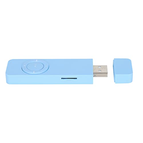 Mp3 Player USB Stick,Mp3 Player,Mp3-Player Mit Usb-Mp3-Mp4-Player,Mp3-Musikplayer,Tragbarer Musikmedien-Mp3-Player Mit Lanyard Zum Hören Von Musik (Blau) von Tbest