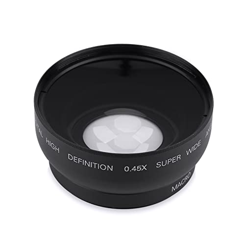 Ony Angle52mm Lens52mm Fisheyewide Blackmagicandoer Cdr2 52mm Thread 52mm 0.45X Weitwinkel-Universal-Konvertierungs-Makroobjektiv für Kamera Canon Nikon Sony von Tbest