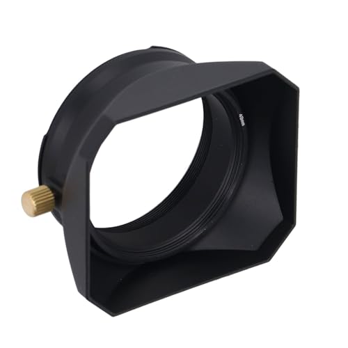 Quadratische Retro -Digitalkamera -Objektivhaube Farbton -Haubekamera -Objektivschatten für Lens Hood Digitalkamera Objektiv (Black) von Tbest
