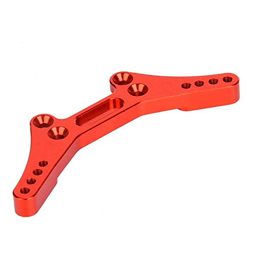 RC Dämpferplatte, Racing Aluminiumlegierung RC Dämpferbrücke hinten passend für RC Hobby 1/10 Auto(Rot (RS4008R)) von Tbest