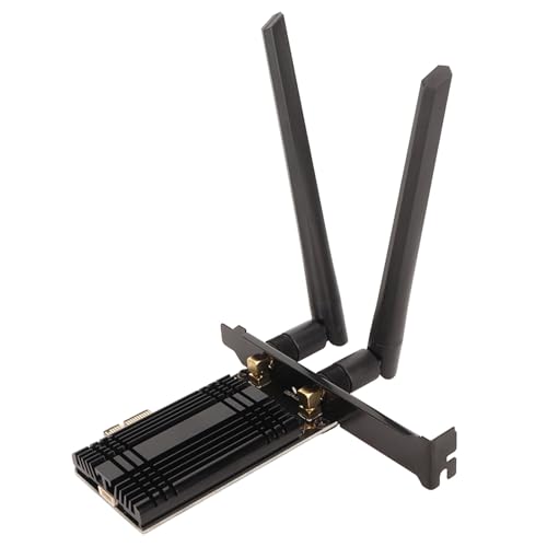 Rk AWiFi 6E Etooth CarCIE WiFi CardWifi Karte für Desktop-PC,WiFi 6E AX210 PCIe WiFi Karte Etooth 5.3 mit Kühlkörper 2 Antenne 6GHz 5,8GHz 2,4GHz Wirel A für 10 11 von Tbest