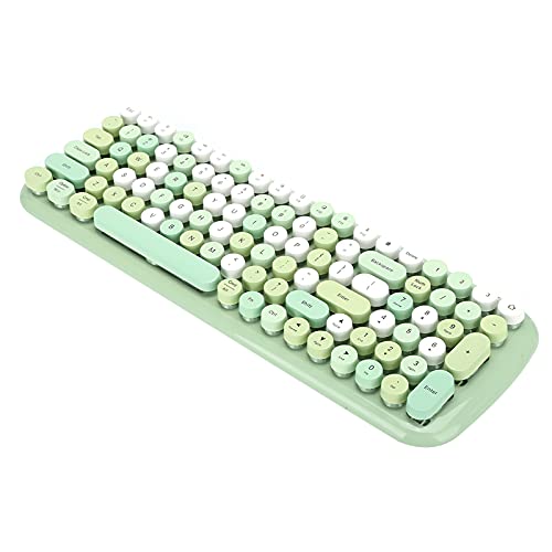 Tastatur grün,Bluetooth Tastatur grün,Salbeigrüne Tastatur Multidevice Tastatur für Bluetooth 5.1 Kabellose Tastatur für Laptop Handy Tablet Grün von Tbest