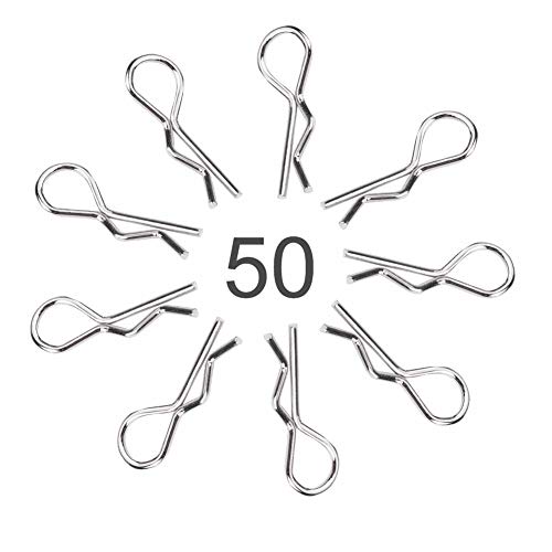 Tbest 50 STÜCKE RC Clip Pin, Bent Springy R Pins Universal Ersatzstifte für RC Auto Tbest 50 STÜCKE RC Clip Pin, Bent Springy R Pins Universal Ersatzstifte für RC Auto von Tbest