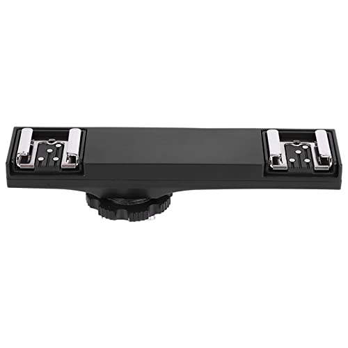 Tbest Blitzschuh Schiene, Blitzschuh Schiene,Dual Hot Shoe Splitter,Dual Blitzschuh Splitter Halterung,Ultraleichte Kamera Doppel Blitzschuh Verlängerungsstange Für SLR Kamera Camcorder(Für Nikon) von Tbest