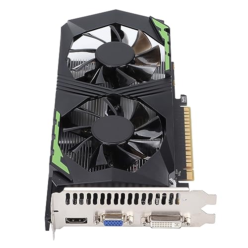 Tbest GTX 1050 Ti,Geforce GTX 1050 Ti,Grafikkarten,Grafikkarte 128bit 4GB DDR5 1250MHz Automatische Erkennung Langlebiges Computerzubehör für Desktop-Computer mit Zwei Lüftern von Tbest