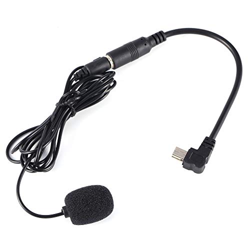 Tbest Mikrofon Adapter, Motorrad Mikrofon 3,5 Klinke,Mikrofon,Externes Mikrofon,Klinke USB,Mikrofonadapter 3,5 Mm Schwarz 3,5 Mm Externes Mikrofon,Ansteckmikrofon + Adapterkabel Für von Tbest