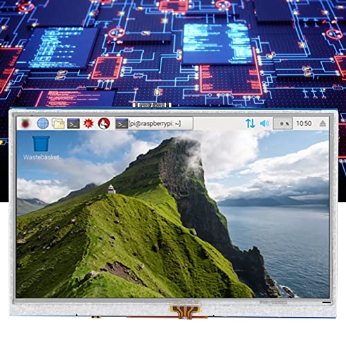 Tbest Monitore, 12,7 cm (5 Zoll) SN-LCD-Tablet-Zubehör, 4-Draht-resistives Touch-Display für Raserry Pi 3b 4B von Tbest