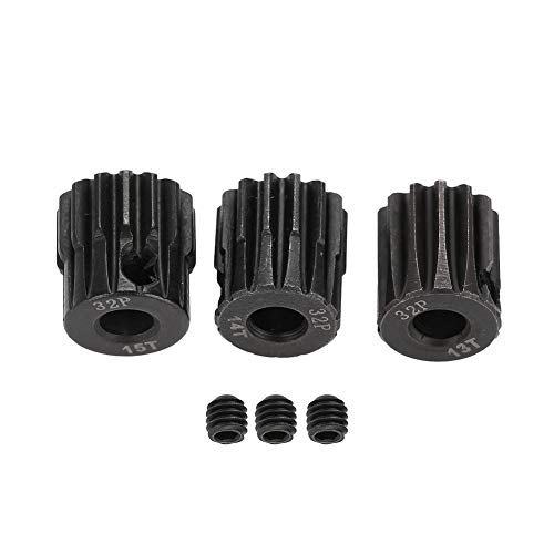 Tbest Motor Ritzel, 32DP ￠ 5mm 13-15T 16-18T 19-21T Motor Ritzel Combo Set für 1/8 RC Car(13T 14T 15T) von Tbest