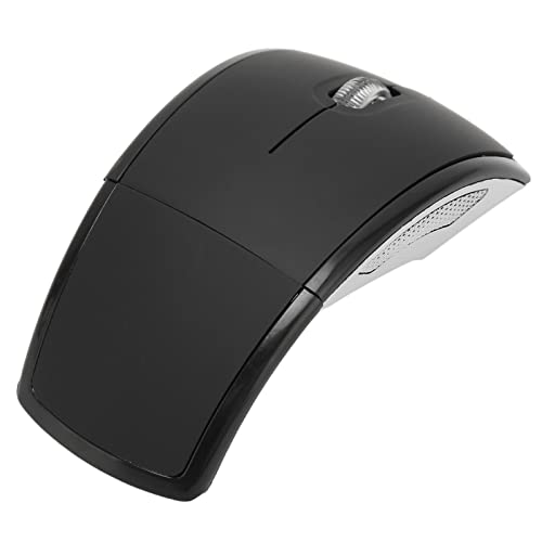Tbest MouseWirel MouseWirel Arc Mouse2,4G Wirel MouseWirel Faltbare MausBüromaus,Faltbare Wirel Maus Tragbare Cact 2,4G Wirel Faltmaus 1600i Matte Office Gaming Maus Schwarz (Black) von Tbest