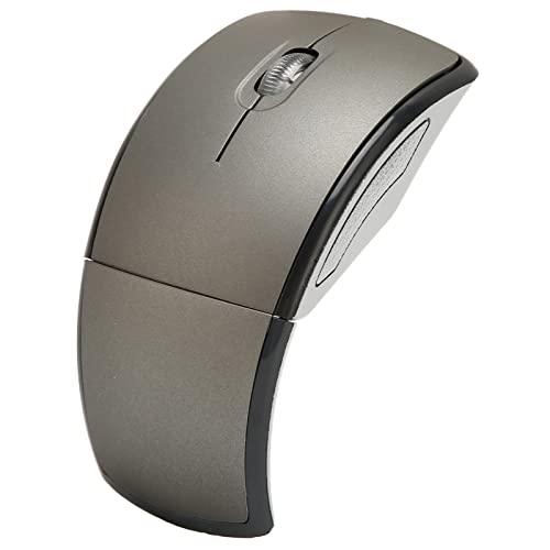 Tbest MouseWirel MouseWirel Arc Mouse2,4G Wirel MouseWirel Faltbare MausBüromaus,Faltbare Wirel Maus Tragbare Cact 2,4G Wirel Faltmaus 1600i Matte Office Gaming Maus Schwarz (Gray) von Tbest