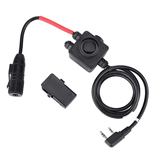 Tbest PTT-Adapter, PTT-PTT-System Militäradapter Push-to-Talk für Militärradios der Z-TAC-Serie Kopfhörer Kopfhörer Walkie Talkies Z134-KEN von Tbest