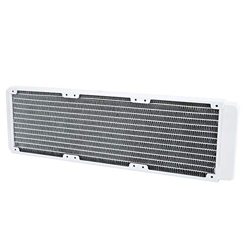 Tbest Radiator 360Mm Kupfer, 360 Radiator,Weiß 360 Mm,Weißer Bykski-Kühler,Interne Komponenten,Weißer Kupfer-Pc-Kühlkörper,Wasserkühlungskühler 360 Mm Für Industrieinstrumente von Tbest