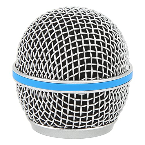 Tbest Ersatzkorb, Mikrofon Beta 87A, Mikrofonkapsel,Mesh-Mikrofonköpfe,Mikrofon-gelkopf-Mesh-Grill,Edelstahl-Grill,Mikrofon-gelkopfabdeng,Ersatz Für Beta58A von Tbest