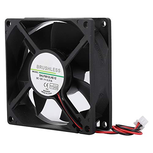 Tbest Slf0812Lhe 12 Dc12V 0,51A 8 cm 2Pin Großes Luftvolumen Lüfter Kühler Computerkomponenten Desktop und Peripheriegeräte von Tbest