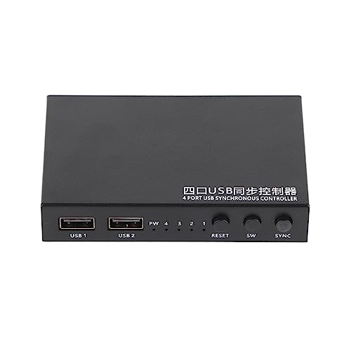 Tbest Syrus USB-Controller 4 Port USB Syrus Controller USB-Hubs Aimos 1 für 4 4 Ports USB Tastatur Maus Syronizer Controller KVM Switcher Splitter von Tbest