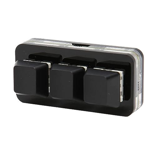 Tbest USB 3 -Tastatur -Tastatur RGB LED Backlight -Ports Hot Swap OSU RO -Programmier -Tastatur für Winor OS X für Keyboards Video G Aries (Black) von Tbest