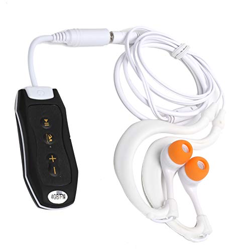 Tbest Unterwasserfotografie 4 GB IPX8 Wasserdichter FM-Musikplayer Tragbarer Tauchsport-MP3 mit Kopfhörer und Clip von Tbest