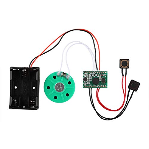 Tbest soundmodul bespielbar, Voice Module,Icstation DIY-Lichtsensor-Soundmodul,Beschreibbar,Papier,60-Sekunden-,Wiedergabe,DIY-Sprachgrußkartenmodul,Kabel Verlängert 10 cm von Tbest