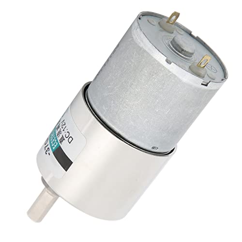 Teile der Teile, DC -Getriebemotor Mikro mit Niedriger Geschwindigkeit Großer Torsion Dauermagnet 12V XD37GB3530 Klammer (10 U/min) von Tbest