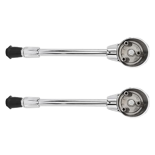 Zink -Legierungs -Bass Trommelbein Stabiler Drum Kit Halter, Nicht Leicht Deformiert, für Anfänger mit Drum Set, Silber, 2 PCs von Tbest