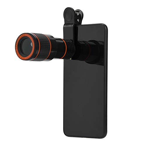 Zoom linse 11,Clip On Lens Zoom, Phone Camera Lens Kit, Handy-Objektiv und Zubehör, Professionelles 12-Fach-Teleobjektiv mit Teleskopischer Fokussierung, Universell für Handy-Tablet von Tbest