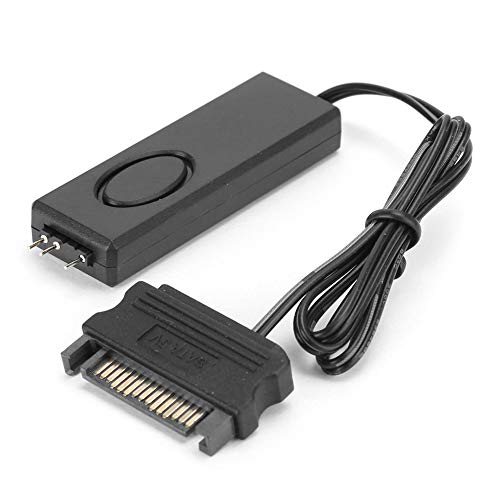 sata zu argb 3 pin,Argb Controller,Tbest Argb Controller,Argb Controller 5V 3 Pin,5 V Argb Zu Sata Cont Rf-Fernbedienung Lüfter Lichtsteuerung Pc-Zubehör 5 V Symphony Argb Schwarz Sata-Pin Schwarz von Tbest