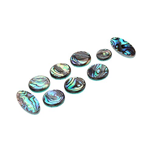 saxophon zubehör,9 teile/los sax inlays saxophone,9 Teile/los Sax Taste Inlays Saxophon Taste Inlays Abalone Shell Key Button Inlays Ersatz Sax Zubehör für Alto Sopran Tenor Saxophon Trompete von Tbest