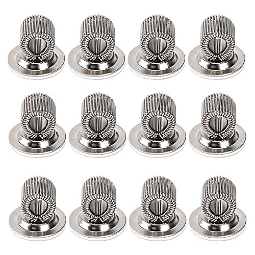 Tbkoeudhg 12 Stück Stiftehalter aus Edelstahl, Clips mit Federschnalle, verstellbar, selbsthaftend, Clip Tbkoeudhg 12 Stück Stiftehalter aus Edelstahl, Clips mit Federschnalle, verstellbar, selbsthaftend, Clip von Tbkoeudhg