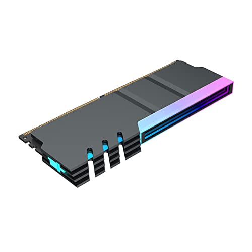 Tbkoeudhg Computer DDR4 DDR5 5V ARGB Sync Speicher Radiator PC RGB Bunt RAM KüHlköRper KüHler Cooling Shim Armor Schwarz von Tbkoeudhg