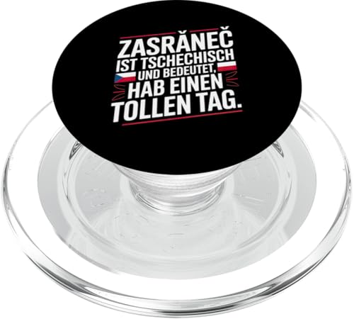 Zasranec Ist Tschechisch Und Bedeutet: Hab Einen Tollen Tag PopSockets PopGrip für MagSafe von Tchechien Tchechisch Kollege Humor Spaß