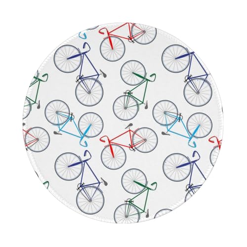 Tcoay Wasserdichtes Mauspad, rundes 8-Zoll-Mauspad, rutschfeste Gummibasis,Fahrrad Tcoay Wasserdichtes Mauspad, rundes 8-Zoll-Mauspad, rutschfeste Gummibasis,Fahrrad von Tcoay