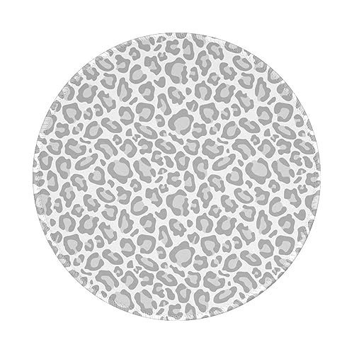Tcoay Wasserdichtes Mauspad, rundes 8-Zoll-Mauspad, rutschfeste Gummibasis,Grau-weißer Leopardendruck Tcoay Wasserdichtes Mauspad, rundes 8-Zoll-Mauspad, rutschfeste Gummibasis,Grau-weißer Leopardendruck von Tcoay