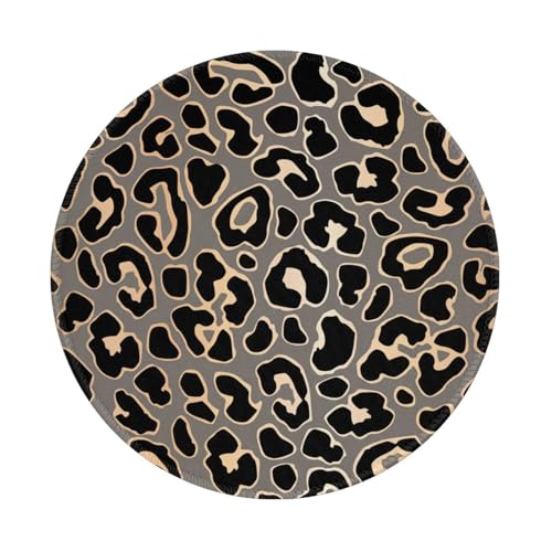Tcoay Wasserdichtes Mauspad, rundes 8-Zoll-Mauspad, rutschfeste Gummibasis,Leoparden-Nahtloses Musterdesign In Luxusgold Tcoay Wasserdichtes Mauspad, rundes 8-Zoll-Mauspad, rutschfeste Gummibasis,Leoparden-Nahtloses Musterdesign In Luxusgold von Tcoay