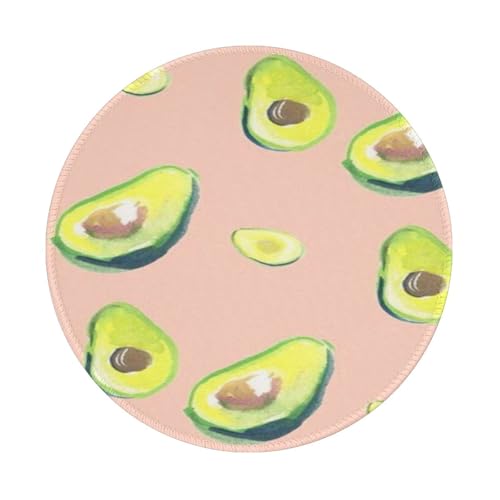 Tcoay Wasserdichtes Mauspad, rundes 8-Zoll-Mauspad, rutschfeste Gummibasis,Viele Avocado Bilder drucken Tcoay Wasserdichtes Mauspad, rundes 8-Zoll-Mauspad, rutschfeste Gummibasis,Viele Avocado Bilder drucken von Tcoay