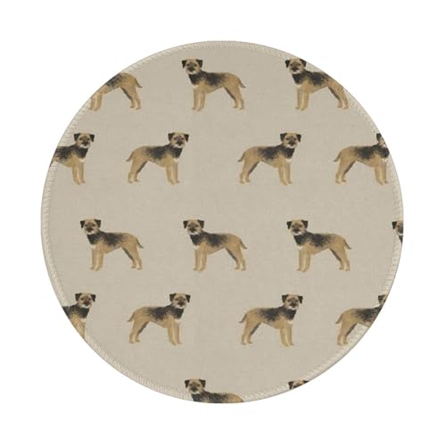 Wasserdichtes Mauspad, rundes 8-Zoll-Mauspad, rutschfeste Gummibasis,Border Terrier Hund Hunde Border Terrier Tan Wasserdichtes Mauspad, rundes 8-Zoll-Mauspad, rutschfeste Gummibasis,Border Terrier Hund Hunde Border Terrier Tan von Tcoay