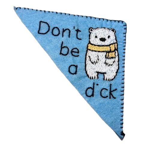 Tdkjfoutr 1 Stück Buchliebhaber-Lesezeichen Ecklesezeichen für Buchliebhaber Handgesticktes Filz-B von Tdkjfoutr