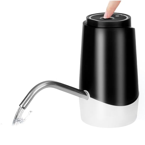 Tdkjfoutr 5-Gallonen-Wasserspenderpumpe, Elektrische USB-Ladepumpe, Tragbarer Automatischer Wasserspender für 2-5-Gallonen-Flaschen von Tdkjfoutr
