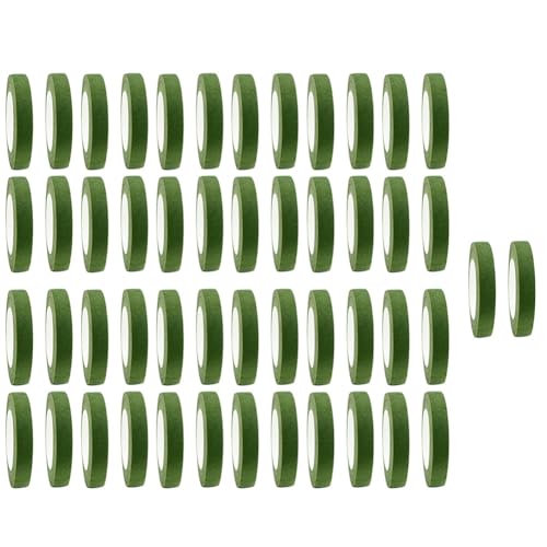 Tdkjfoutr 50 Stück Blumenband, Selbstklebend, für Blumensträuße, Blumenstiel, Papierband, Staubblätter, Verpackung, Blumenladen, DIY Tdkjfoutr 50 Stück Blumenband, Selbstklebend, für Blumensträuße, Blumenstiel, Papierband, Staubblätter, Verpackung, Blumenladen, DIY von Tdkjfoutr