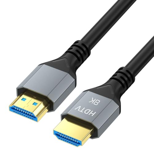 Tdkjfoutr 8K -Kompatibles 2.1-Hochgeschwindigkeitskabel für Projektoren, Laptops und PCs, 48 Gbit/S, Unterstützt 4K@120Hz und 8K@60Hz Tdkjfoutr 8K -Kompatibles 2.1-Hochgeschwindigkeitskabel für Projektoren, Laptops und PCs, 48 Gbit/S, Unterstützt 4K@120Hz und 8K@60Hz von Tdkjfoutr