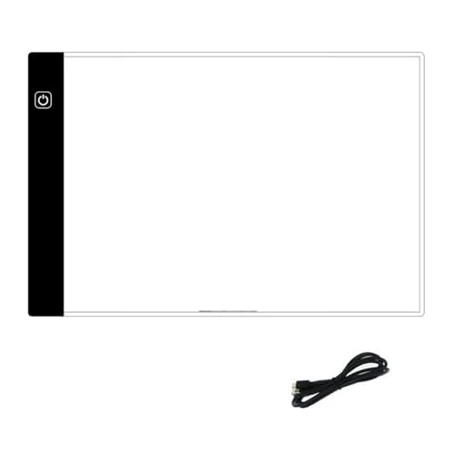 Tdkjfoutr A4-Zeichenbrett-Pad, Stufenloses Dimmen, LED-Leuchttafel, Anime-Kopier- und Schreibplattform, Malkopiertisch, Augenschutz Einfacher von Tdkjfoutr