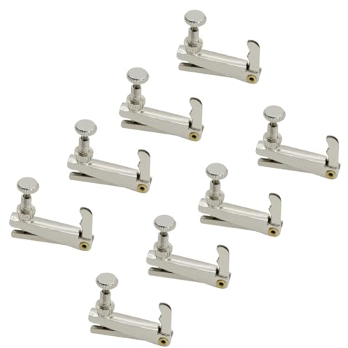Tdkjfoutr Geigen-Feinstimmung 3/4/4/1/2 Metall-Stimmgerät Violinsaiten-Haken-Stimmgerät von Tdkjfoutr