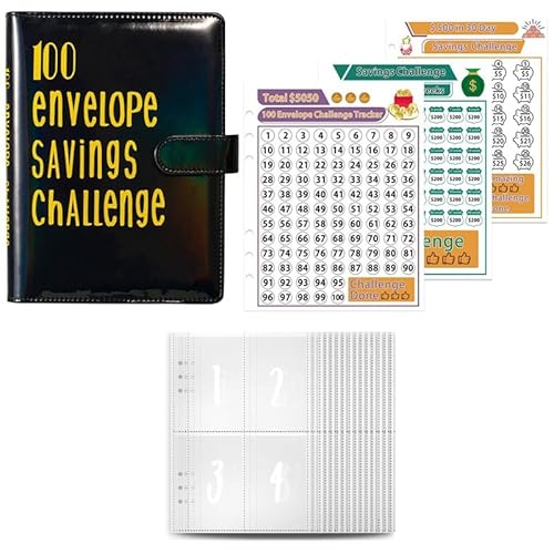 Tdkjfoutr Nehmen Sie An der 52-Wöchigen 100-Umschlag-Challenge Teil und Sparen Sie mit Unserem Einfach zu Bedienenden Budgetbinder G in Einem Jahr 5.050 Euro von Tdkjfoutr
