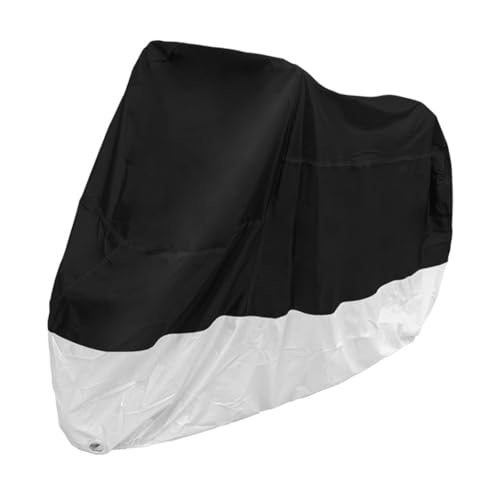 Tdkjfoutr Schwarze und Silberne Motorradbekleidung, Regenschutz für Elektrofahrzeuge, Fahrradabdeckung für Sonnenschutz und Staubschutzteile Tdkjfoutr Schwarze und Silberne Motorradbekleidung, Regenschutz für Elektrofahrzeuge, Fahrradabdeckung für Sonnenschutz und Staubschutzteile von Tdkjfoutr