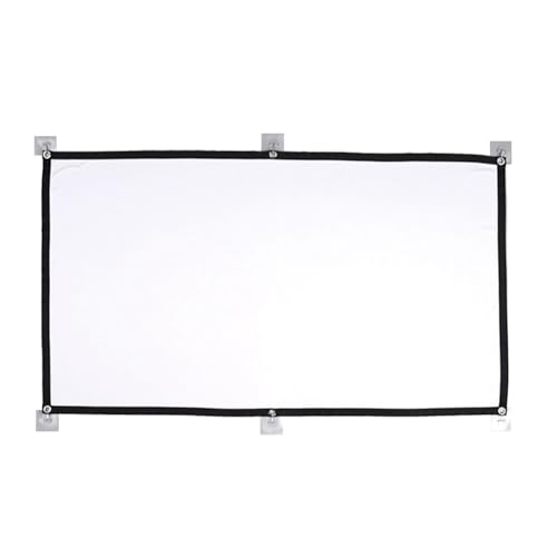 Tdkjfoutr Tragbare Projektionsleinwand, 150, 16:9, Einfacher Projektionsvorhang, Hochdichte, Weiche Projektionsleinwand für das Home-Office Tdkjfoutr Tragbare Projektionsleinwand, 150, 16:9, Einfacher Projektionsvorhang, Hochdichte, Weiche Projektionsleinwand für das Home-Office von Tdkjfoutr