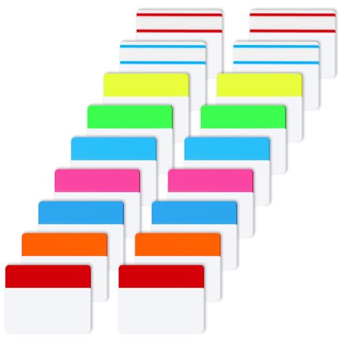 400 Stück Index Tabs Selbstklebend, Register zum Kleben, Selbstklebend Haftstreifen Index Tabs Sticky Tabs Tab Marker Für Die Organisation Und Markierung Von Dokumenten, Lesehinweisen, Büchern von Teaaha