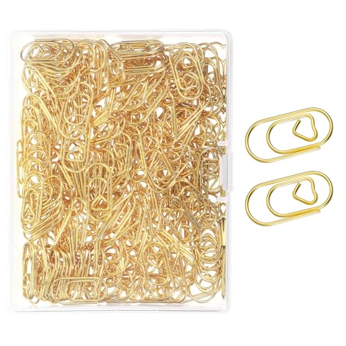 Teaaha 200 Stück Büroklammern Hochzeit, Motiv, Herz Gold, Metall, Klein, Hochzeitseinladungen, Dekoration, 1.9 x 1 cm Teaaha 200 Stück Büroklammern Hochzeit, Motiv, Herz Gold, Metall, Klein, Hochzeitseinladungen, Dekoration, 1.9 x 1 cm von Teaaha