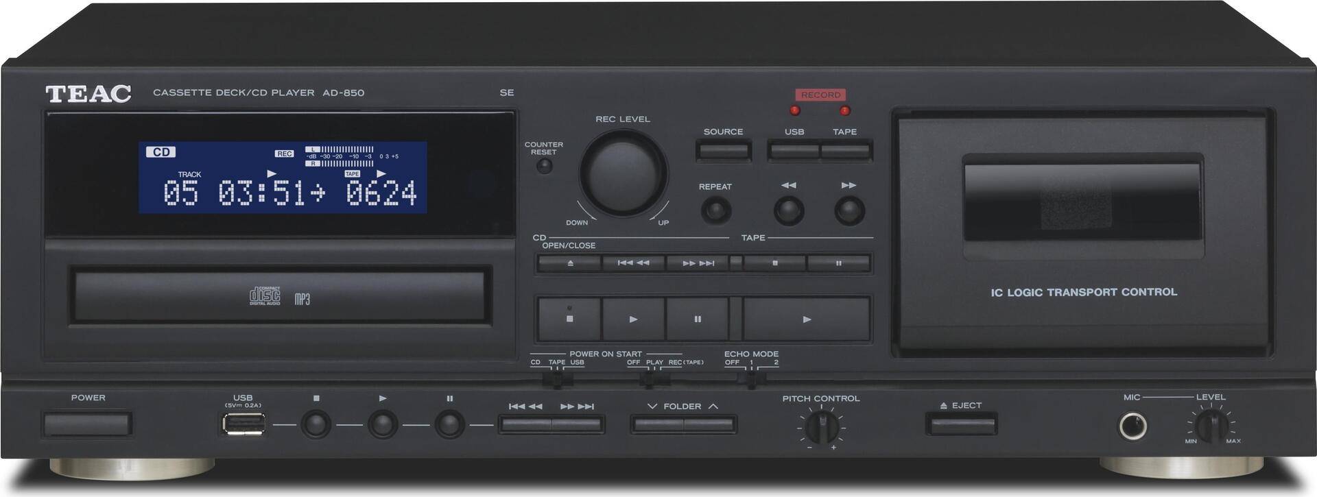 TEAC AD-850-SE/B CD-Player Persönlicher CD-Player Schwarz (251701) von Teac