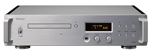 TEAC Reference VRDS-701 High End CD-Player mit innovativem VRDS CD-Laufwerksmechanismus, MQA-Unterstützung, USB-DAC und Kopfhörerverstärker, Silber TEAC Reference VRDS-701 High End CD-Player mit innovativem VRDS CD-Laufwerksmechanismus, MQA-Unterstützung, USB-DAC und Kopfhörerverstärker, Silber von Teac