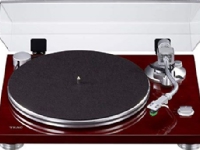 TEAC TN-3B, Audio-Plattenspieler mit Riemenantrieb, Manuell, Kirsche, Aluminium, 33 1/3,45 RPM, DC-Motor von Teac